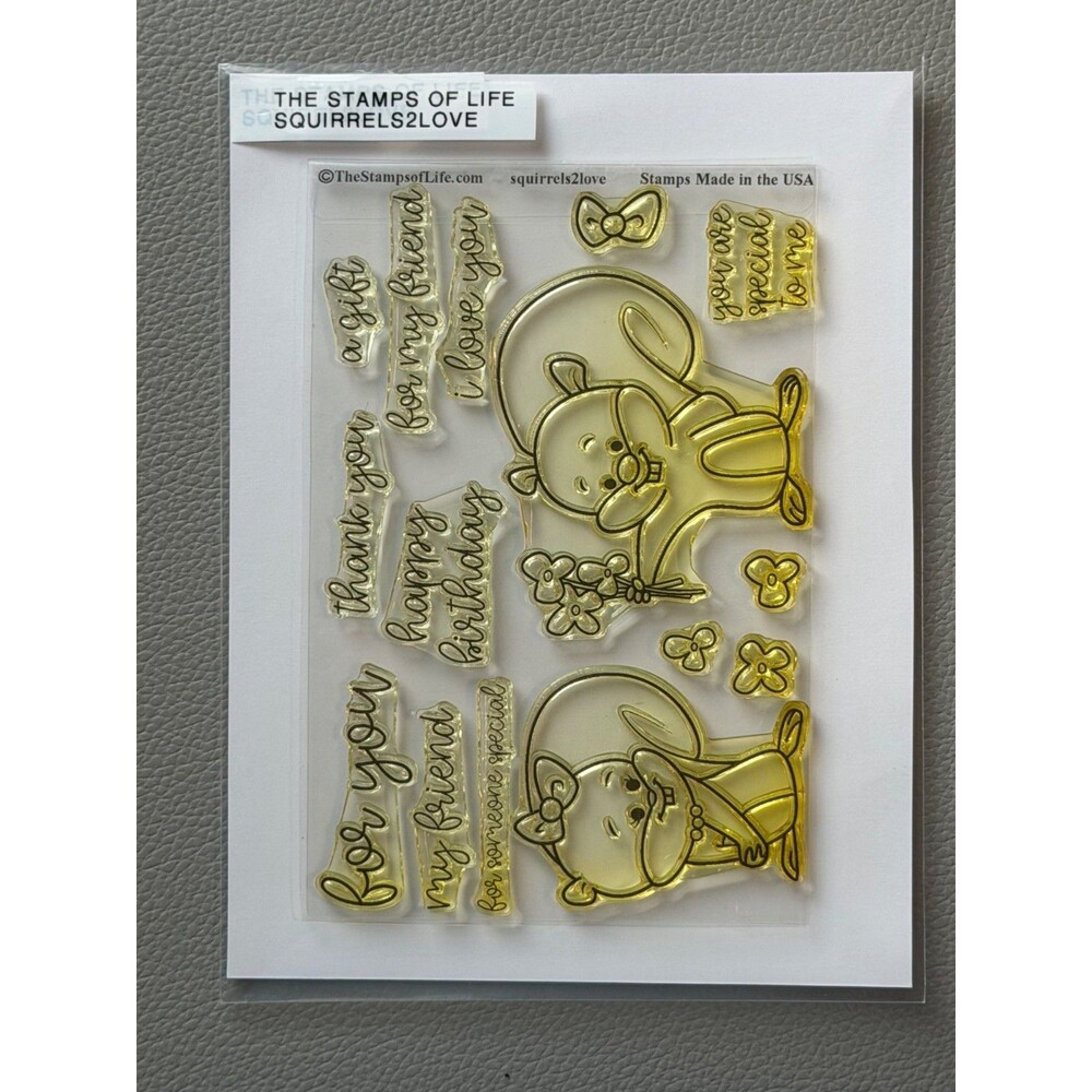 The Stamps Of Life Squirrels2Love Clear Stamp & Die Set - Cute Squirrel Designs